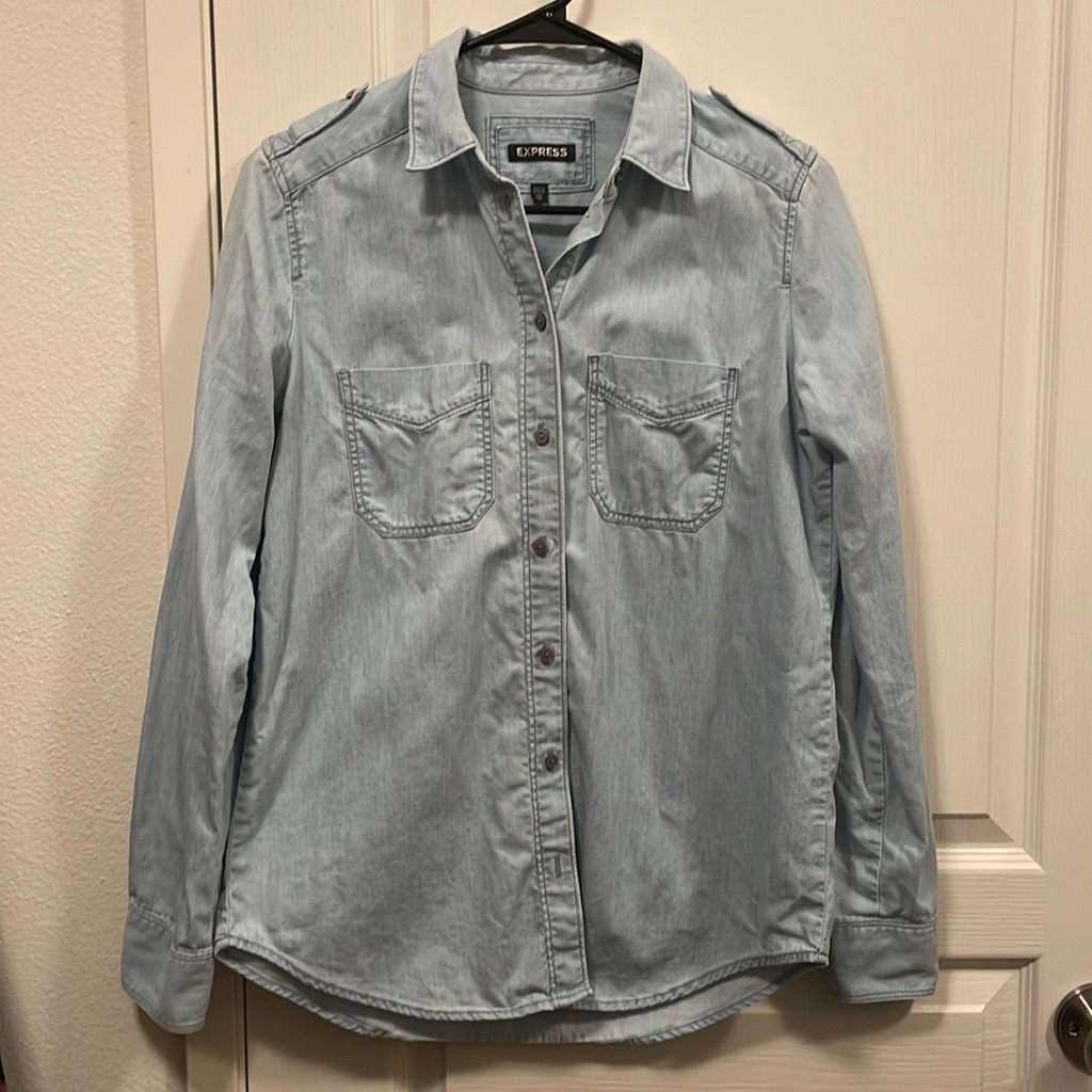 Express Denim Button Down